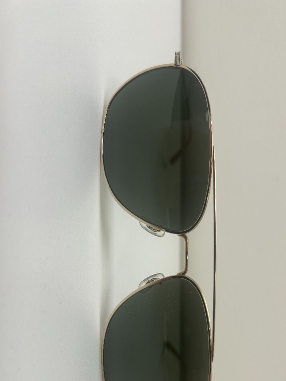 Oliver Peoples x The Row Polarized Titanium Gold Sunglasses